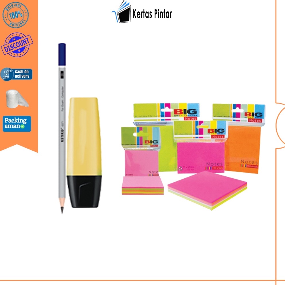 

KODE G59T Hadiah Pensil 2B Highlighter Sticky Notes