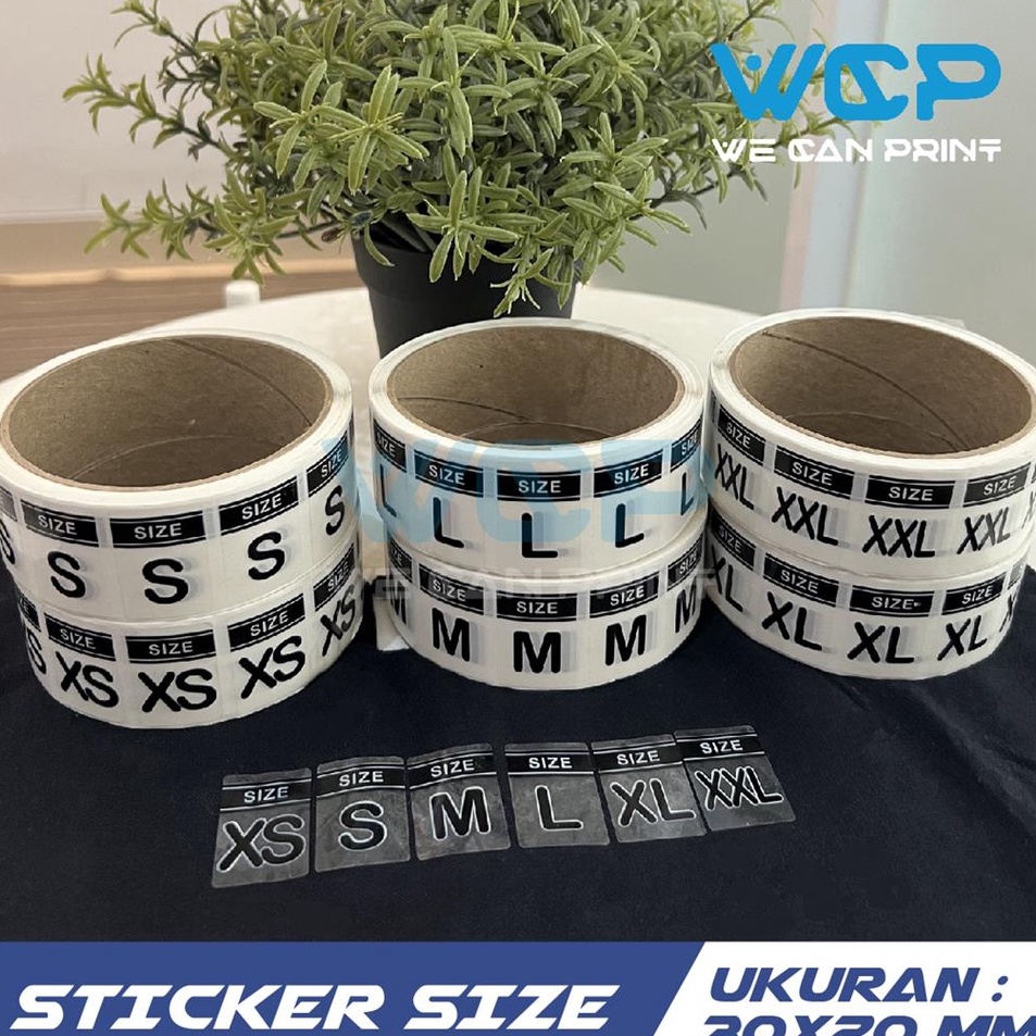 

Terlaris STICKER SIZE BAJU STIKER LABEL UKURAN BAJU PAKAIAN ISI 5 PCS