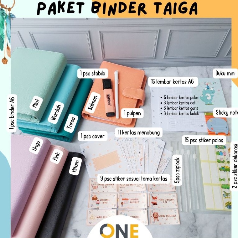 

KODE L38Y PAKET BUDGETING BINDER A6