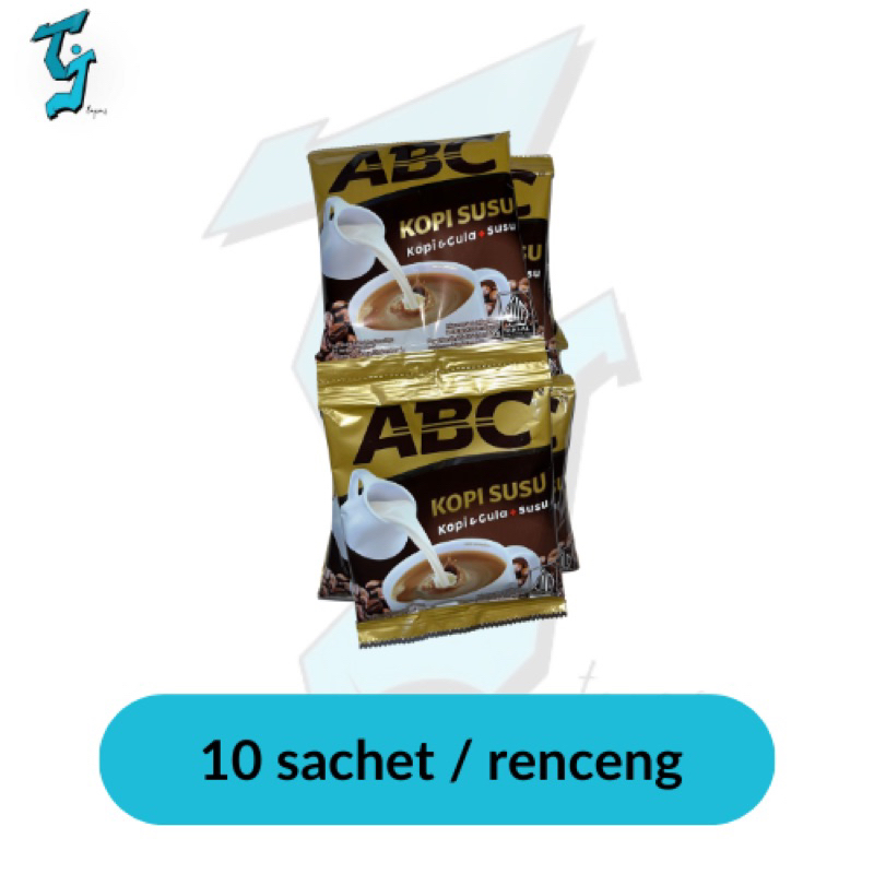 

ABC kopi susu @31g, 1 Renceng 10sachet.