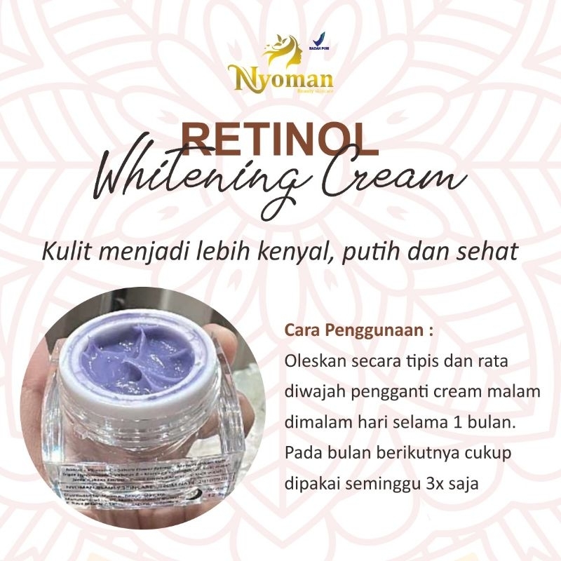 Night cream retinol nyoman skincare