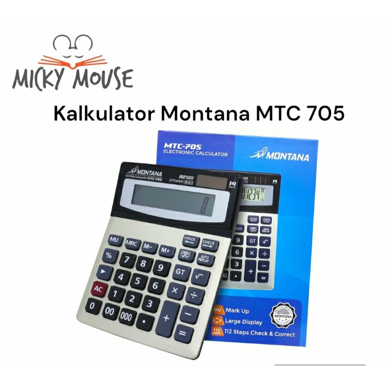 

Kalkulator Montana MTC 705 / Kalkulator 14 digit