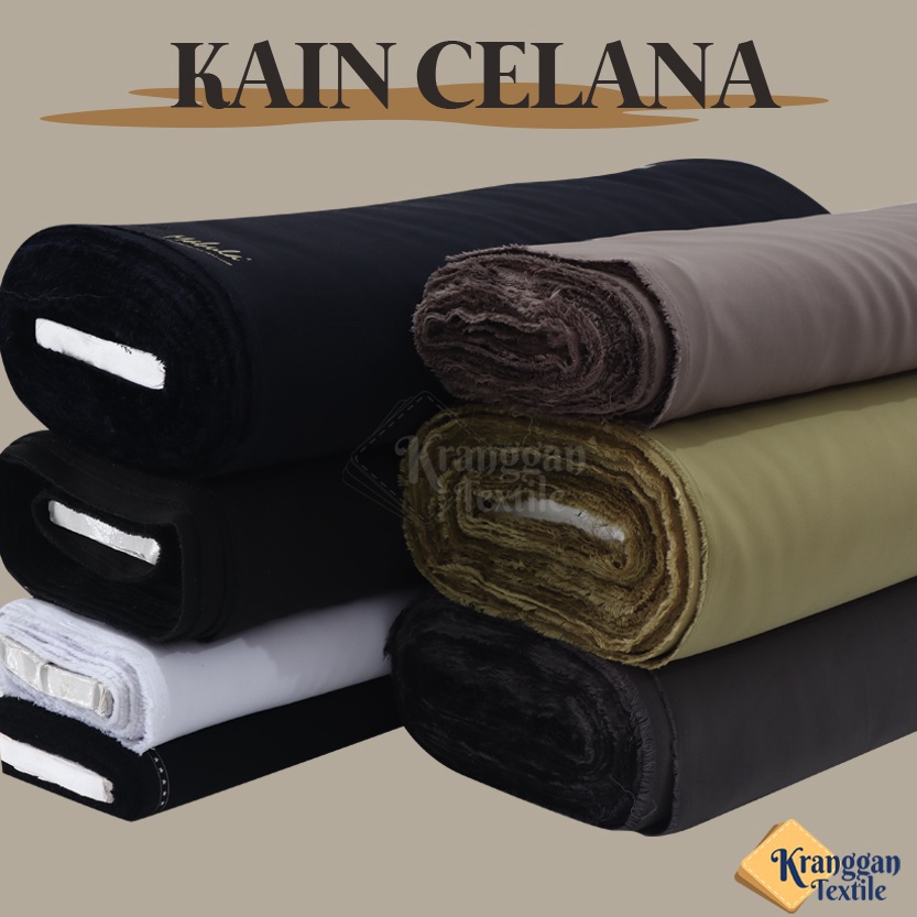 Asli Bagus Bahan Kain Celana Semi Wool High Twist  Kantor  Safari  Seragam PNS  Jas blazer RY9