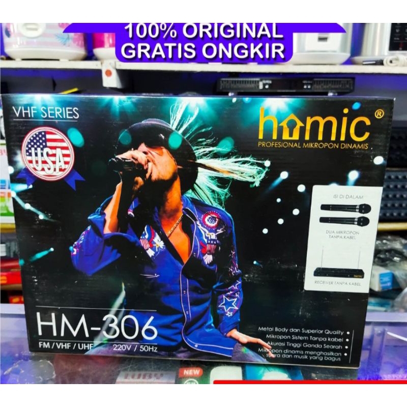 mic Tampa kabel/Mic Wirelrss Double Microphone/mic tanpa kabel warles