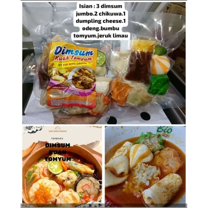 

Dimsum kuah tomyum yuk Ning grub