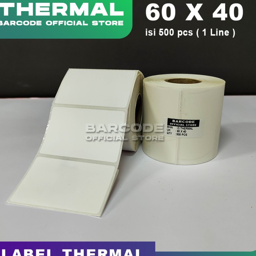 

Label Barcode 6 X 4 Kes Sticker Thermal 6x4 mm 5 pcs