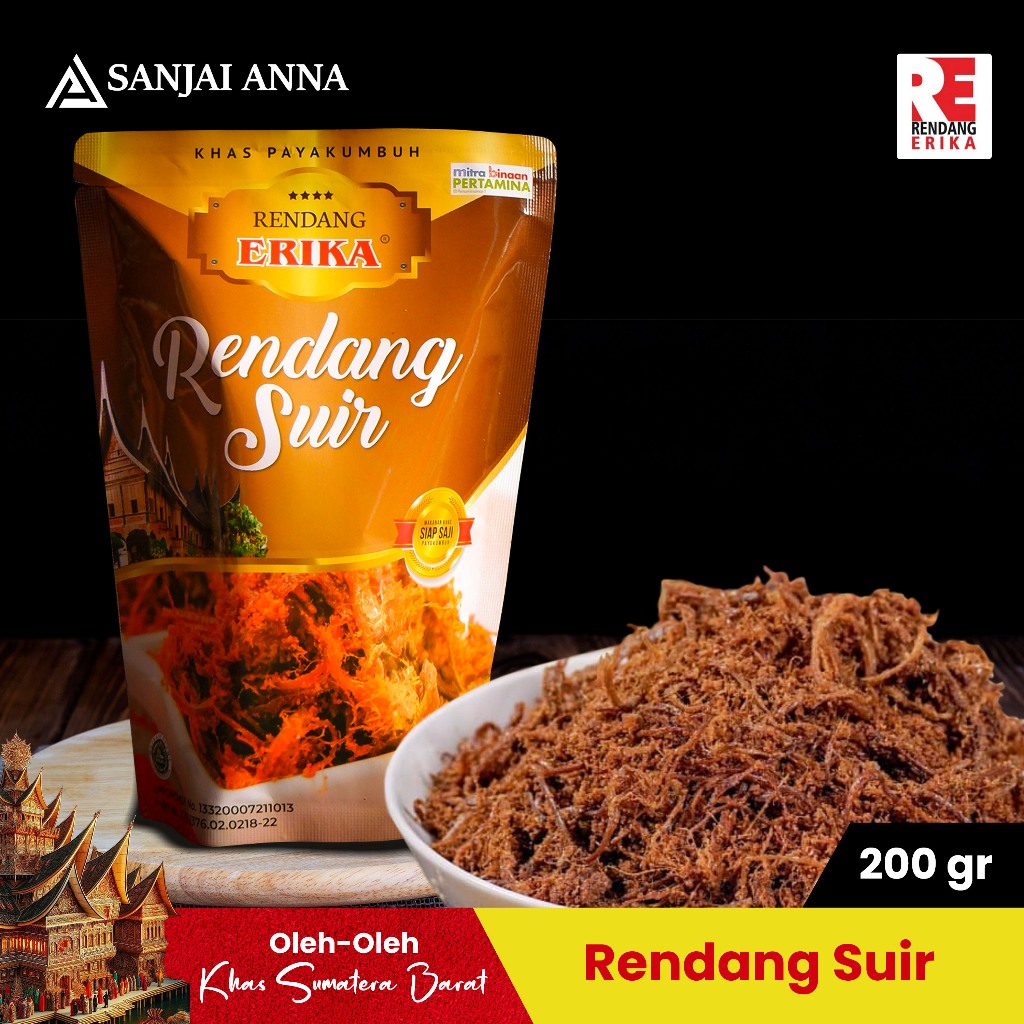 

SANJAI ANNA/RENDANG ERIKA/RENDANG ASLI PAYAKUMBUH/RENDANG SUIR 200 GR