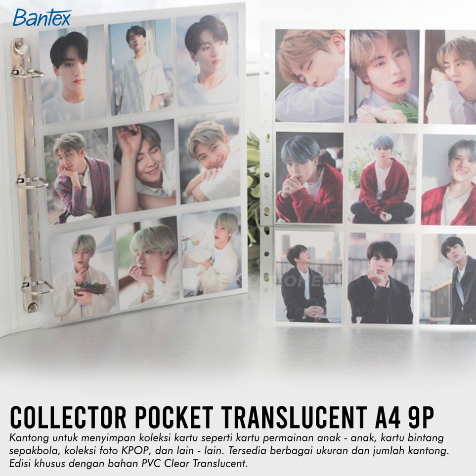 

Klasik Bantex Clear Sleeve 9P Collector Pocket A4