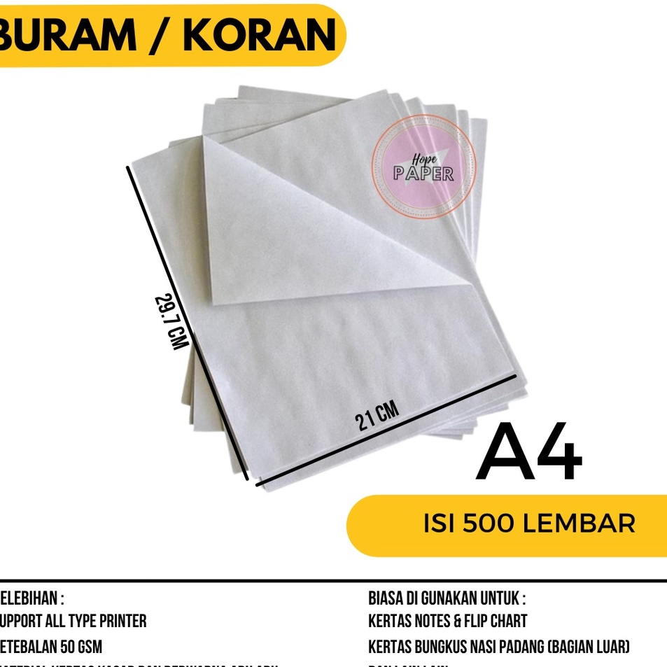 

Terlaku Kes Buram A4 1 Rim isi 5 lembar Kes Buram A4