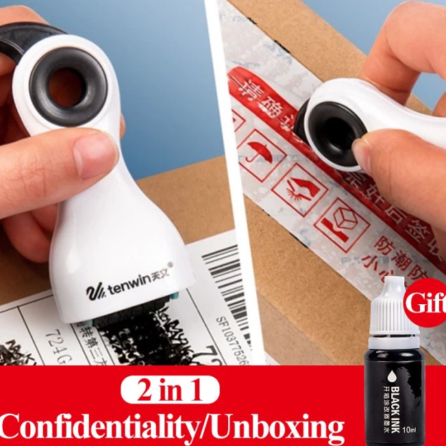 

Triple W 2in1 Safety Cutter Opener Stamp Roller Alat Pembuka Kardus