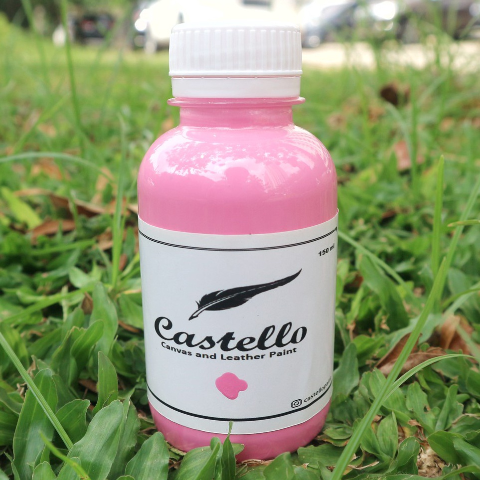 

Dijual Cat Castello Sepatu dan Tas Pink Khusus Kulit Kanvas