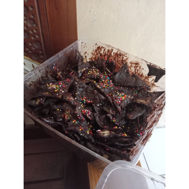 

kripik rasa coklat lumer