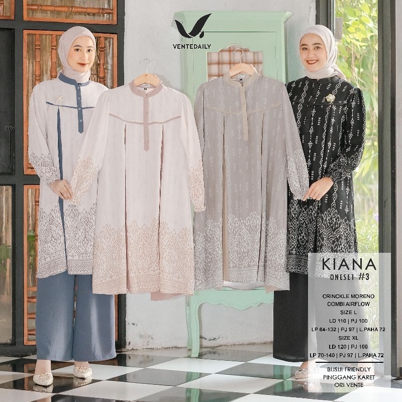 KIANA #3 ONE SET BY VENTE NAT CRINKLE AIRFLOW SIZE JUMBO