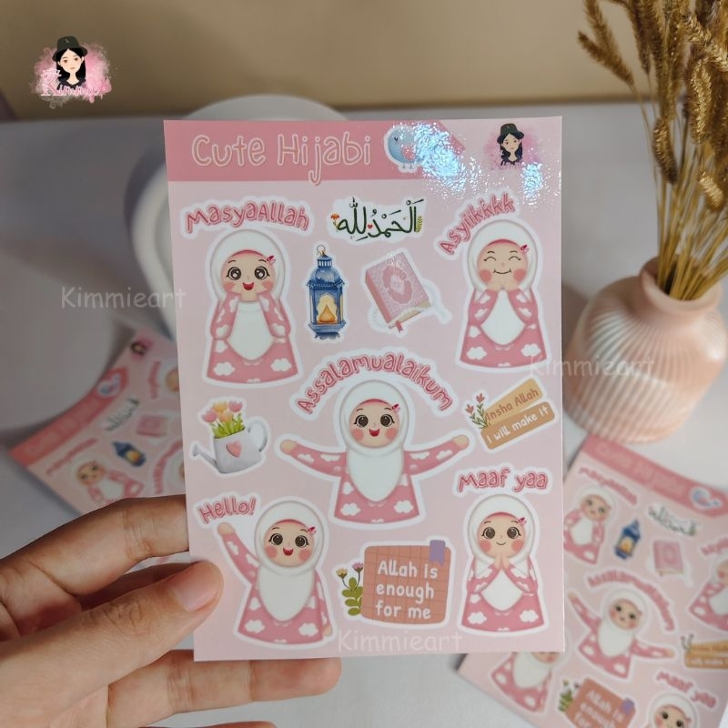 

Cute Hijabi Sticker Pinky Muslimah Stiker by Kimmie