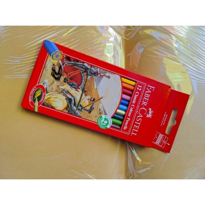 

Pensil warna/ clear faber Castell 12 CLASSIC COLOUR PENCILS