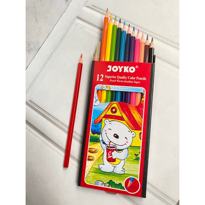 

Joyko Pensil Warna 12 Panjang / set 12 warna