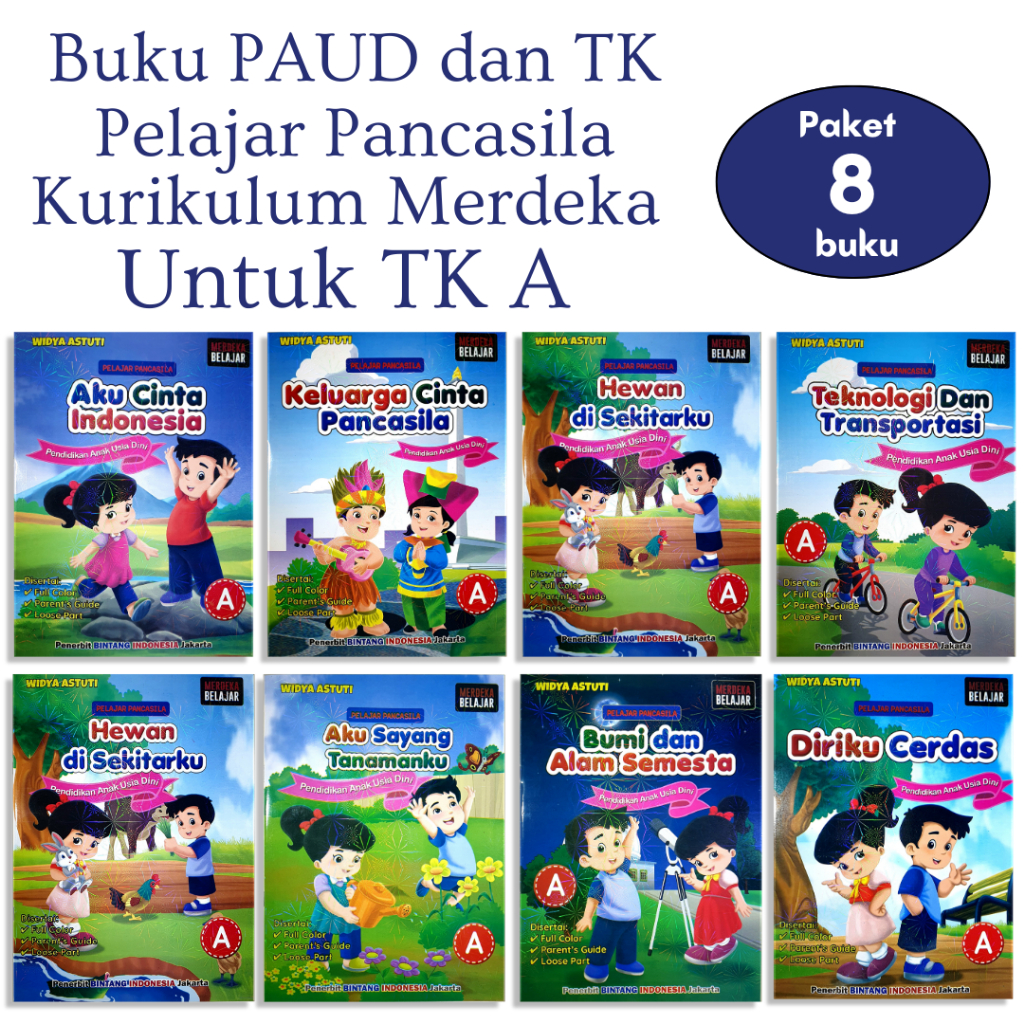 Buku Paud dan Tk seri Pendidikan Pancasila Kurikulum Merdeka