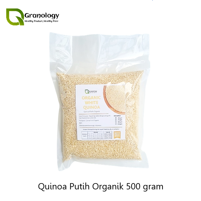 

Quinoa Putih Organik / Organic White Quinoa (500 gram) by Granology