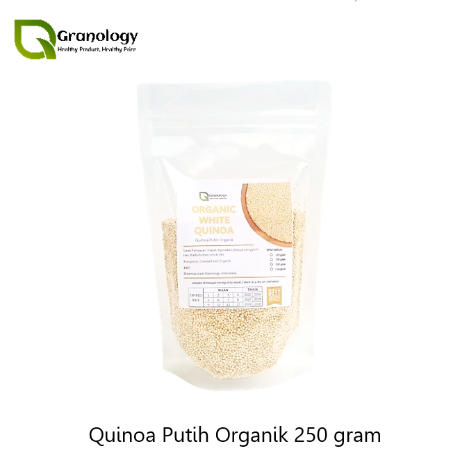 

Quinoa Putih Organik / Organic White Quinoa (250 gram) by Granology