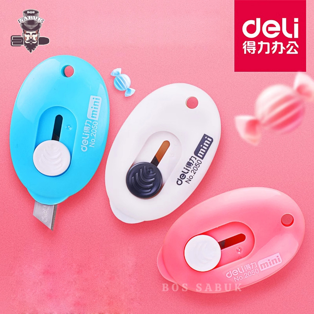 

Deli Cutter Mini 3 Colour Desain Simple Pisau Kecil Portabel Lucu -BS4001