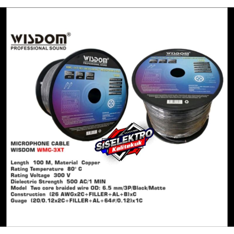 Kabel mic Microphone wisdom WMC 3XT