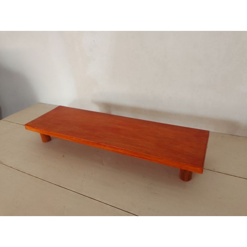 meja stand monitor/laptop kayu aesthetic dudukan laptop/50x20x9cm