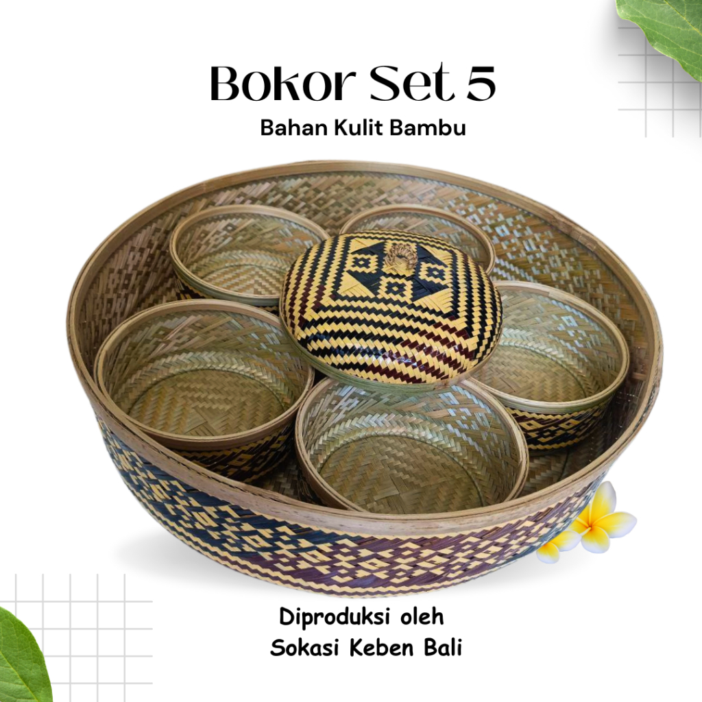 Sokasi Keben Tas Set 4 Bambu| Lampid