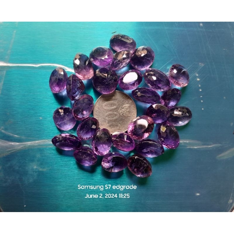 Batu bungur amethyst cutting diamond
