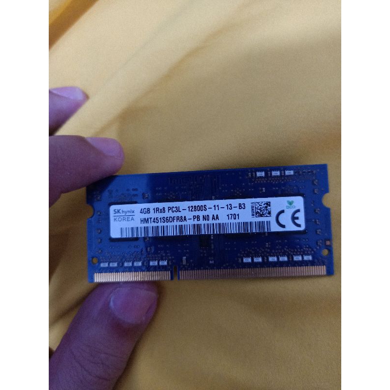 memori,memory hynix 4gb 1rx8 pc3L 12800s
