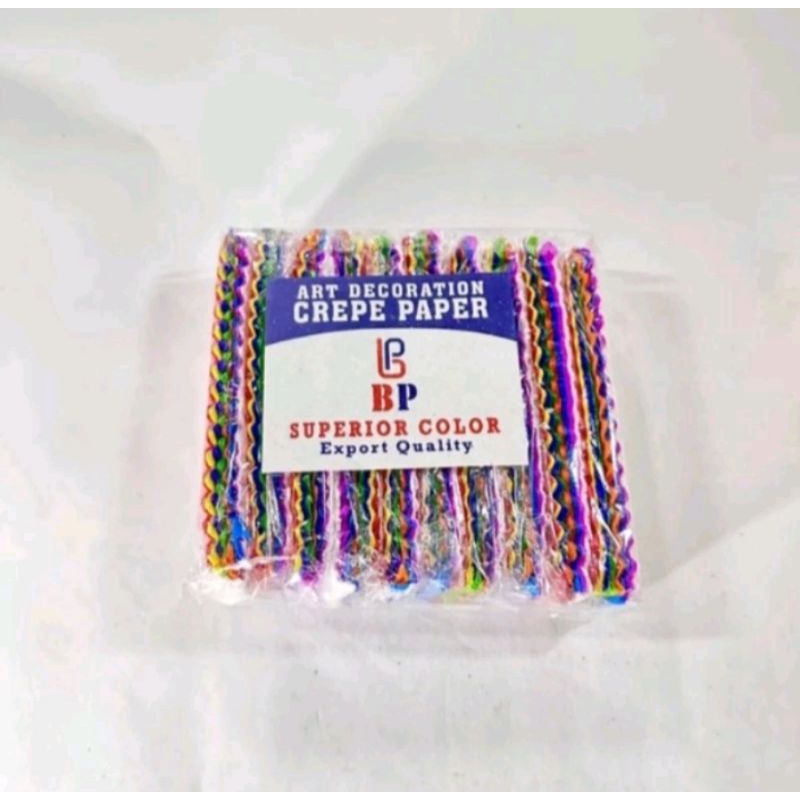 

Crape Papper Rainbow BP / Kertas Krep Potong 1 Pack isi 50 PCS