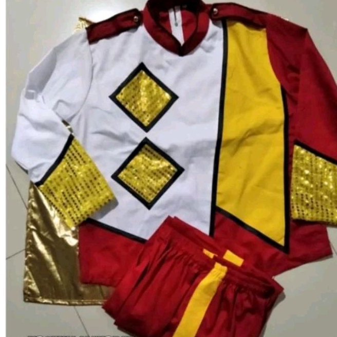 kostum mayoret laki laki SD Lengkap