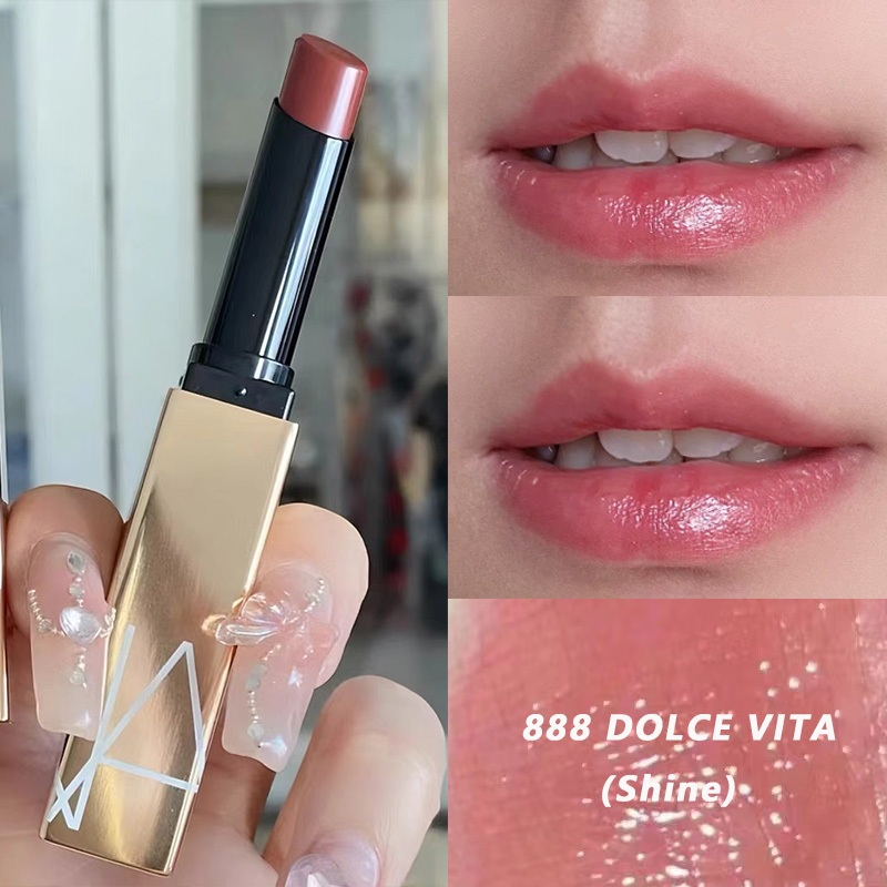 Nars Afterglow Sensual Shine Lipstick Original 1g / #888 Dolce Vita / Powermatte / Lipstik
