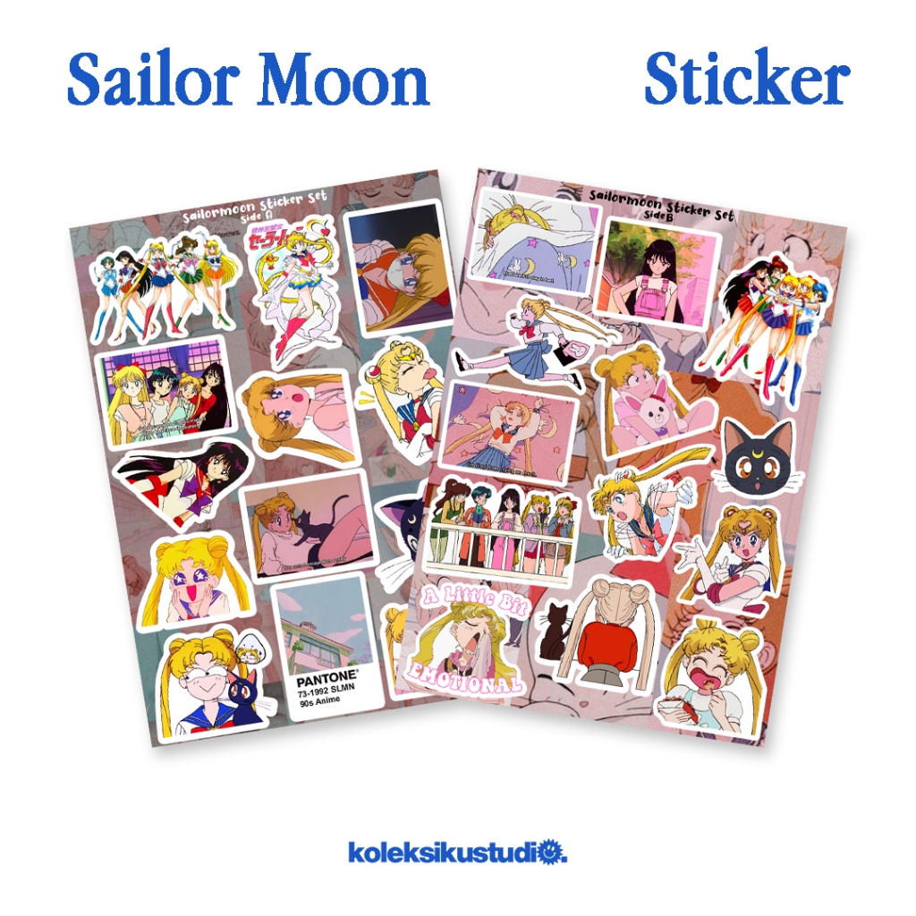 

Stiker Sailor Moon Sticker Anime 90s Kartun Cartoon Aesthetic Lucu Stiker HP Laptop
