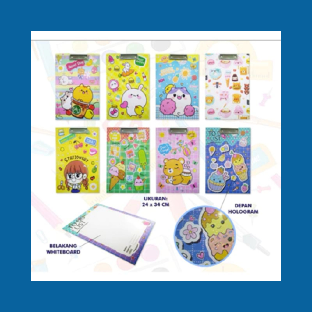 

Clipboard Papan Jalan Ujian Fancy CC-CPW02