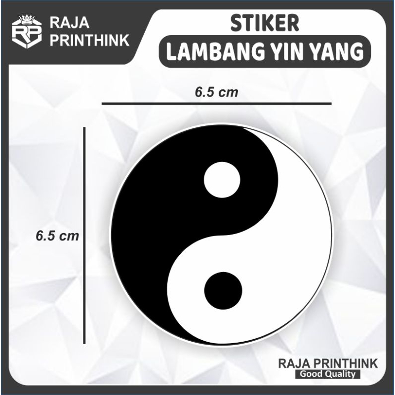 Sticker Stiker Yinyang Yin Yang / Lambang Yin Yang