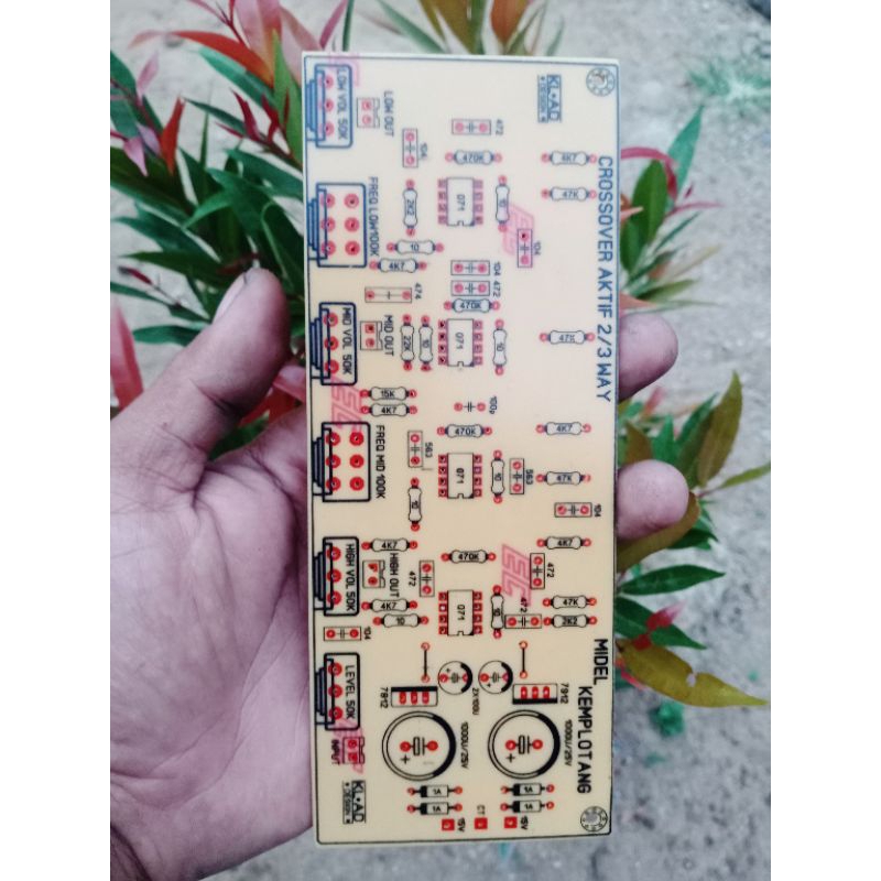 PCB CROSSOVER 3 WAY IC SINGEL OPM
