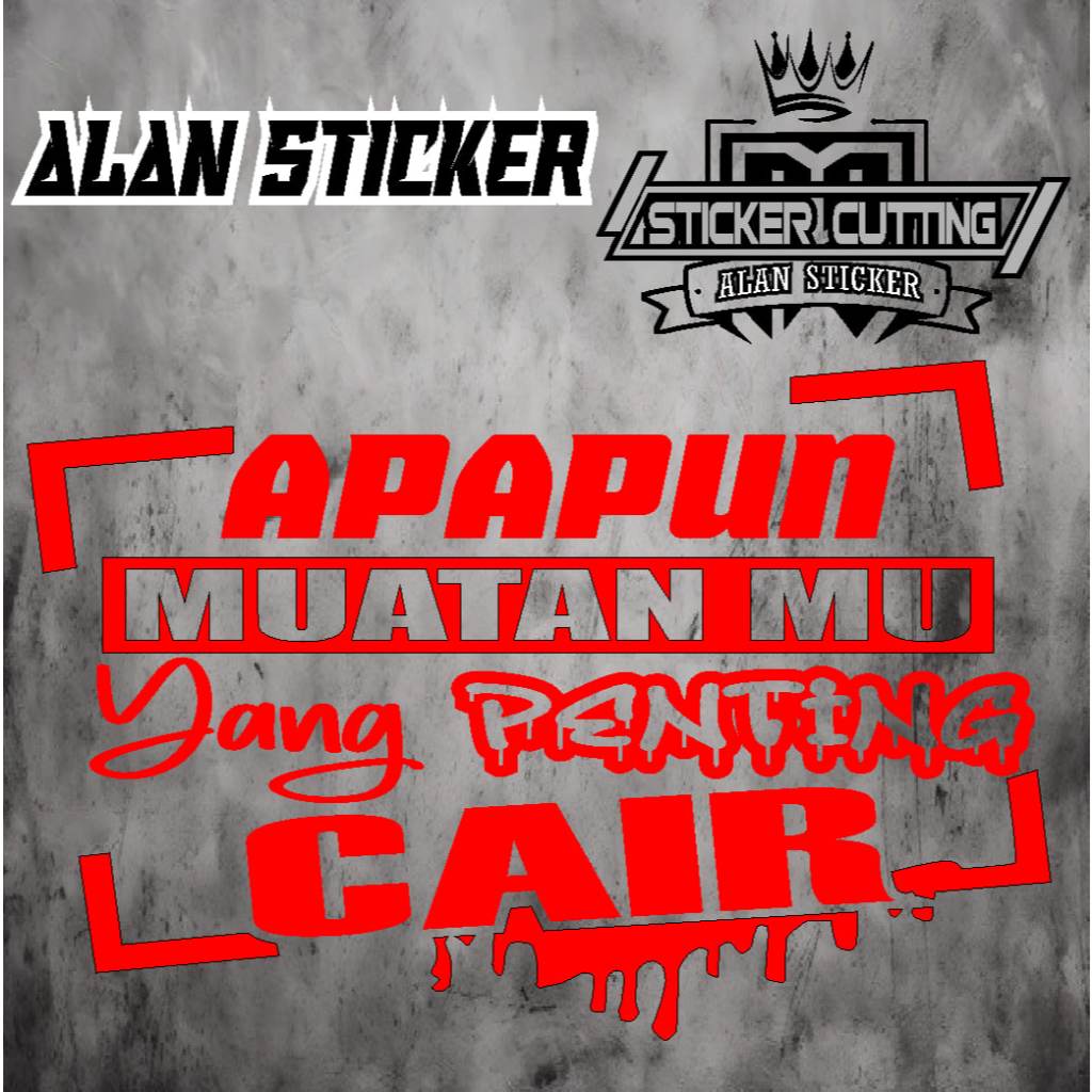 STICKER CUTTING APAPUN/KACA SAMPING/STICKER BODY MOBIL TRUCK/PICK UP/L300