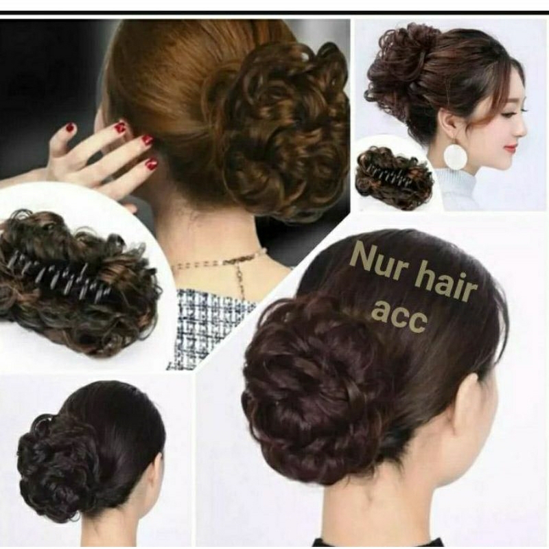 sanggul/jepit rambut acak/jepit cakar/sanggul acak