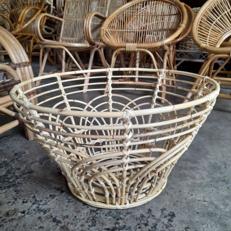 Keranjang Pot Rotan Keranjang Laundry 60cm