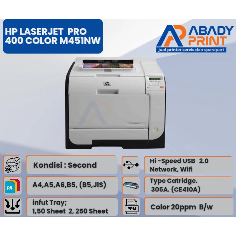 Hp Laserjet Pro 400 Color M451nw