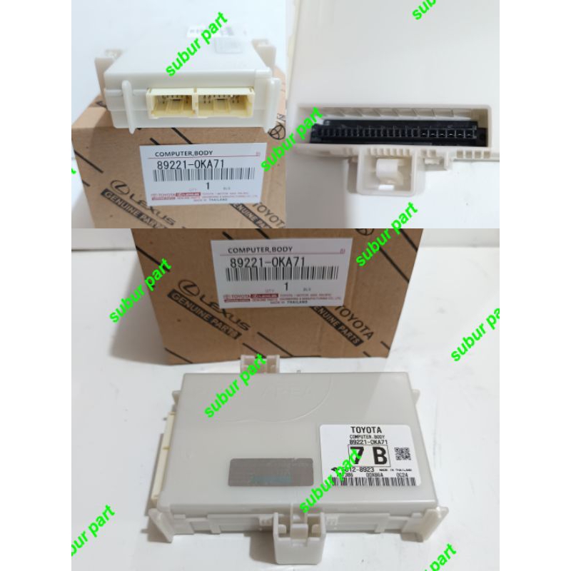 computer body toyota inova reborn fortuner vrz 89221-0KA71