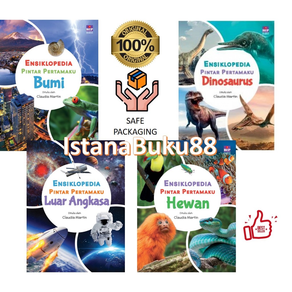 BIP Ensiklopedia Pintar Pertamaku Dinosaurus Luar Angkasa Bumi Hewan