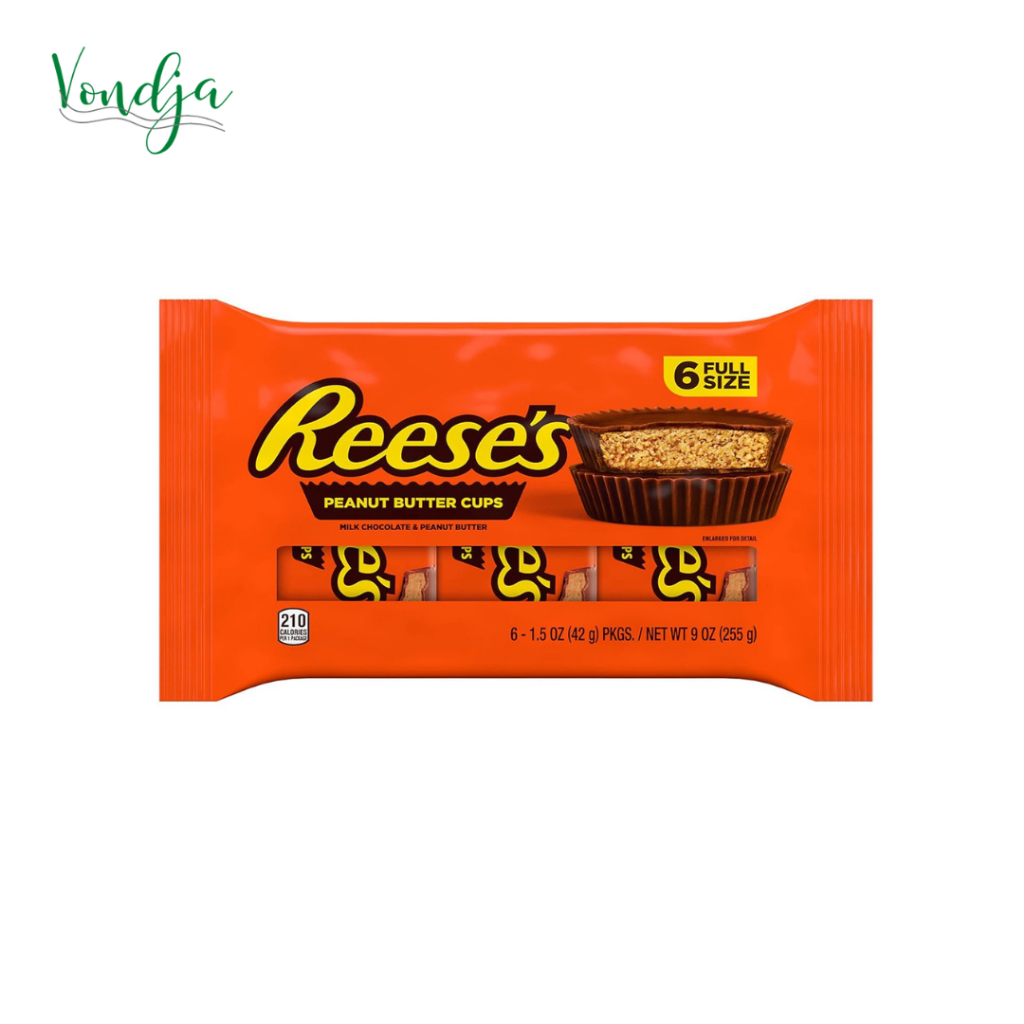 

Reeses Milk Chocolate Peanut Butter Cups isi 6
