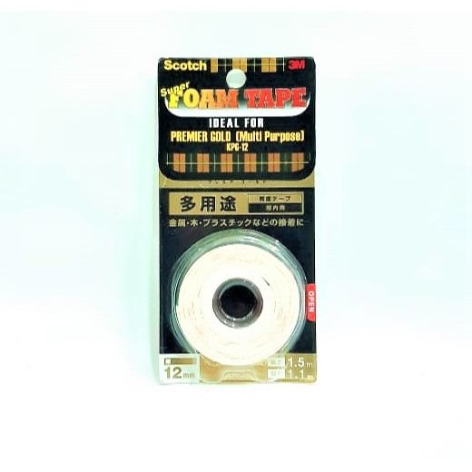 Double Tape Busa Super Kuat Serbaguna Multipurpose Mounting Super Foam Tape 3M SCOTCH KPG-12 Extra S