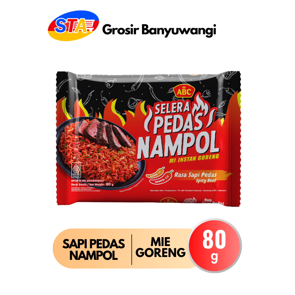 

[JATIM-BWI] MI ABC SAPI PEDAS NAMPOL 80G | MIE GORENG