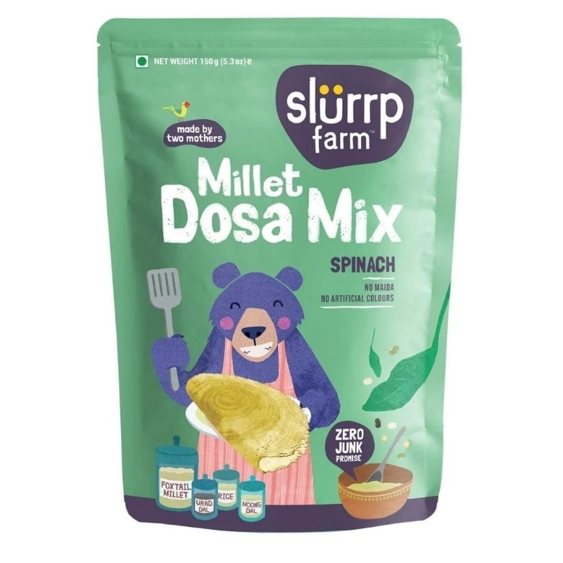 

dosa mix/ tepung dosa/ instant dosa/ dosa dough/ slurrpfarm/ millet dosa/ millet/ healthy dosa/ snack organik / sarapan sehat