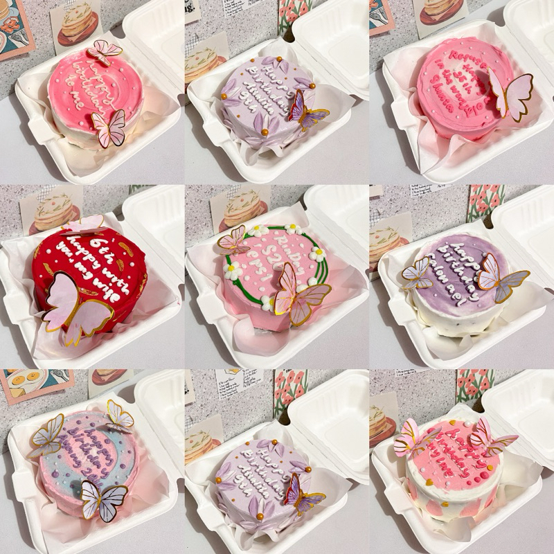 (BISA DADAKAN) Korean Bento Cake D. 10 cm Custom Bento Cake Korean Lunch Box Cake Bandung