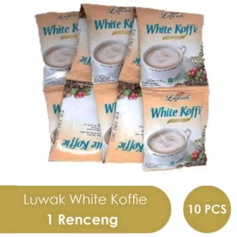 

Luwak White Coffee 1 Renceng Isi 10 Saset