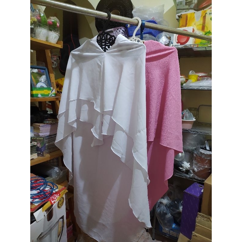 jilbab khimar bahan crincle/second masih baru