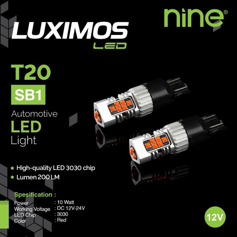 LUXIMOS NINE LED LAMPU STOP REM MOBIL HONDA BRIO T20 SB1